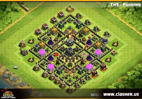 coc maps town hall 9